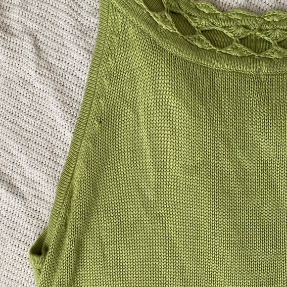Lime Green Knit Tank - Picture 5 of 5